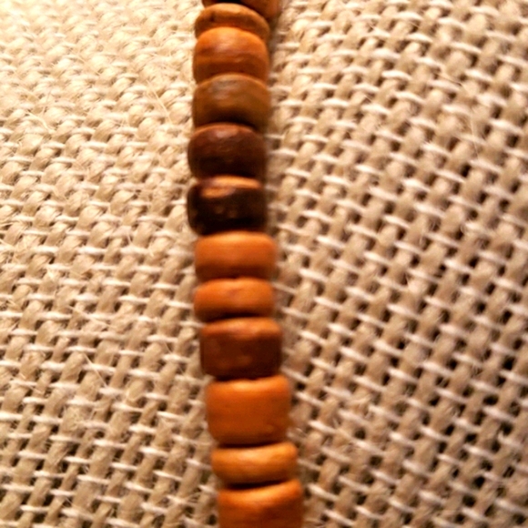 Wooden Beaded Necklace with Turtle Pendant - Picture 6 of 6